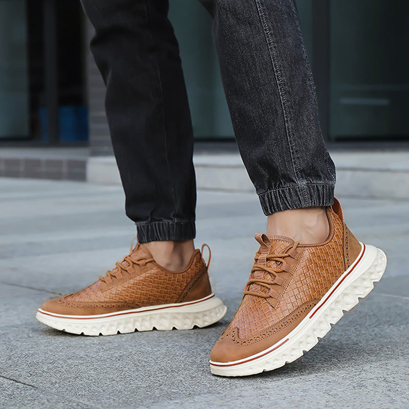 Men's Chunky Sole Oxford Sneakers | Wingtip