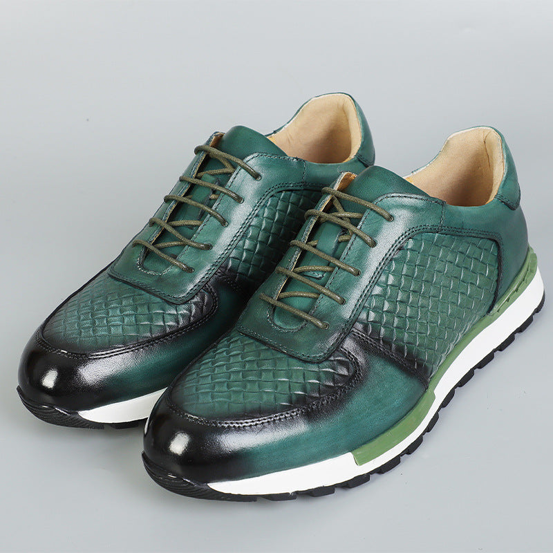 Men's Smart Casual Lace-Up Dress Sneakers | Low-Top