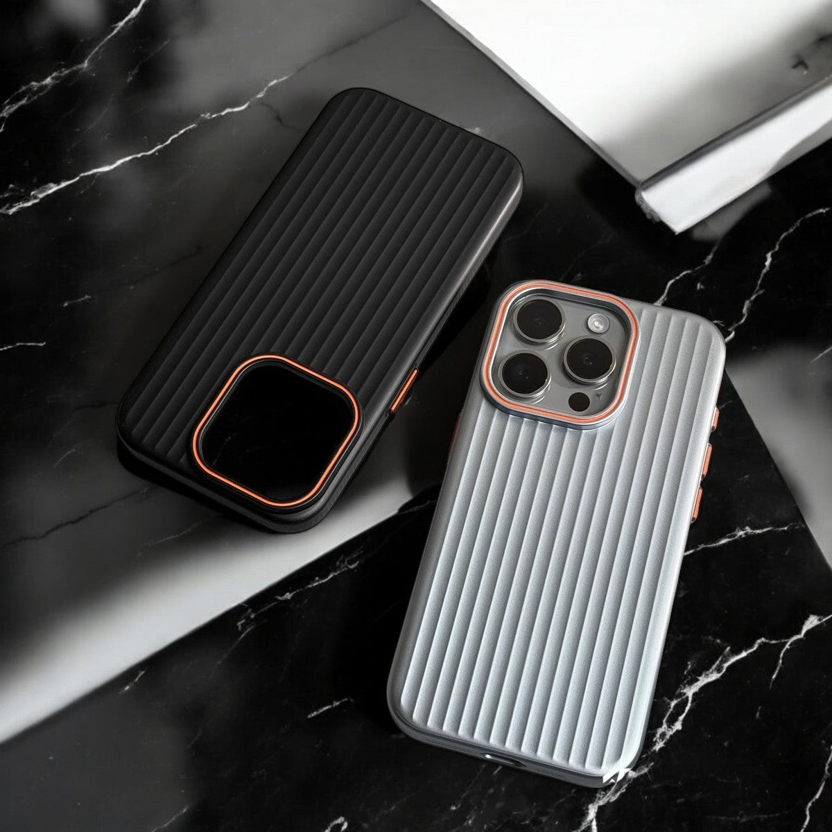 Luggage-Style Vertical Striped iPhone Case