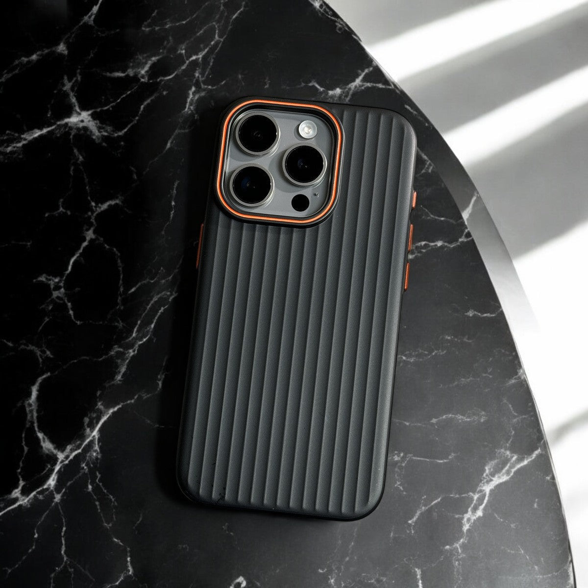 Luggage-Style Vertical Striped iPhone Case
