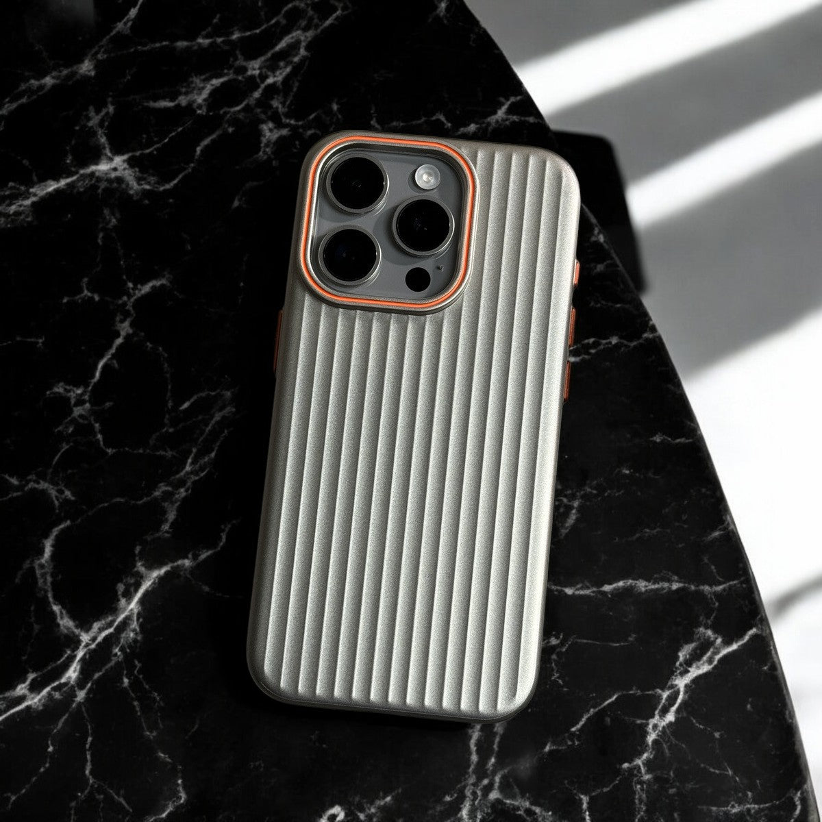 Luggage-Style Vertical Striped iPhone Case