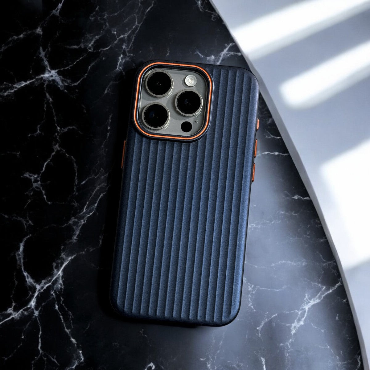 Luggage-Style Vertical Striped iPhone Case