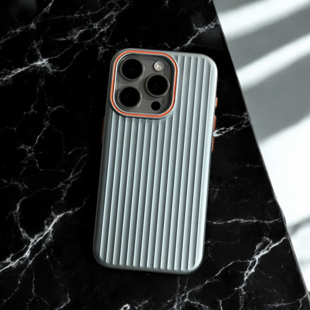 Luggage-Style Vertical Striped iPhone Case