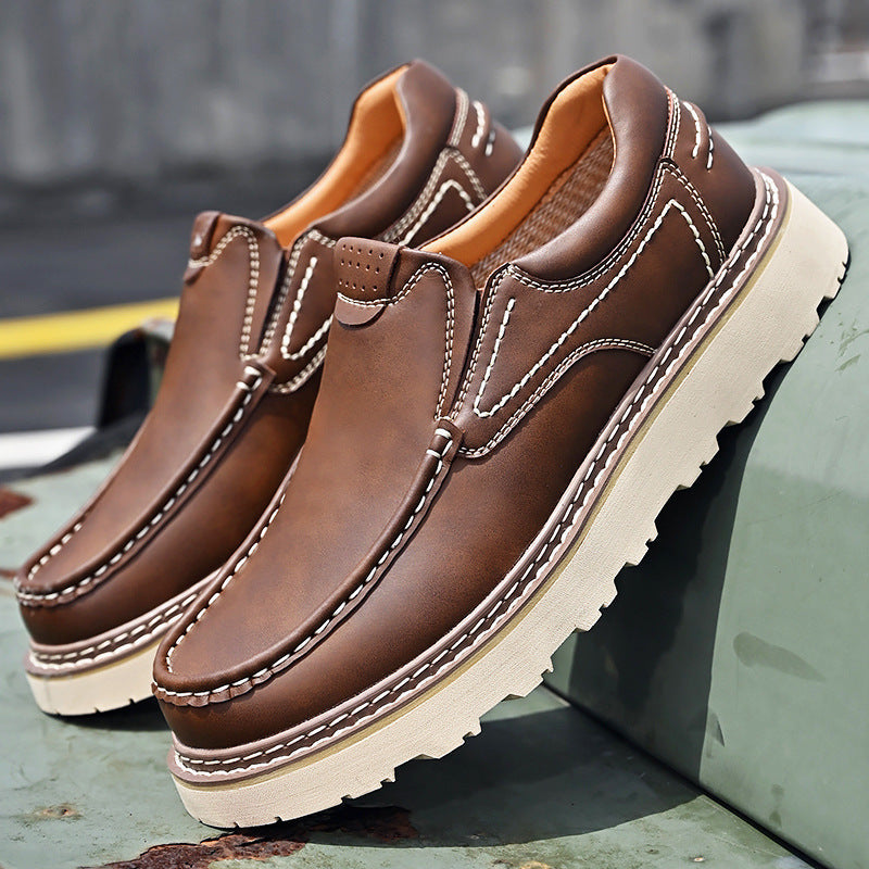 Men's Retro Slip-On Loafers | Walking