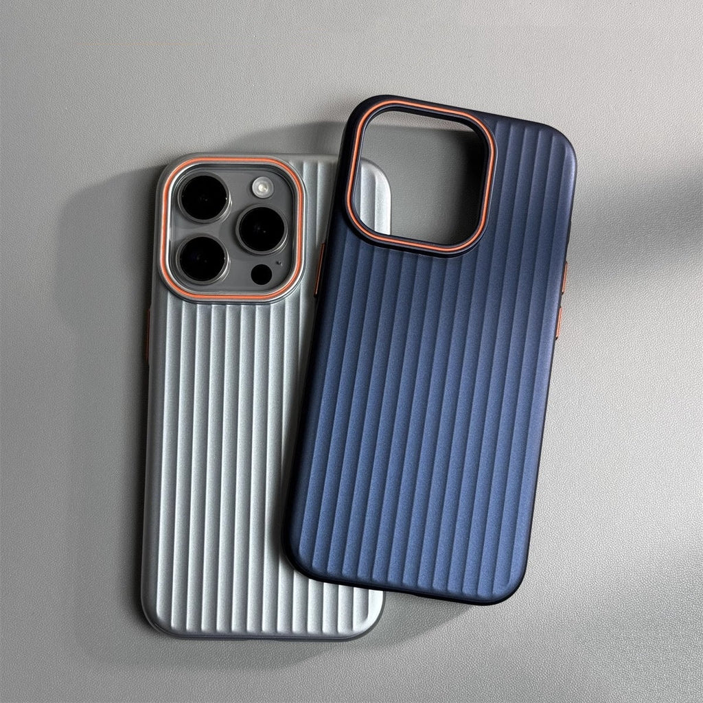 Luggage-Style Vertical Striped iPhone Case
