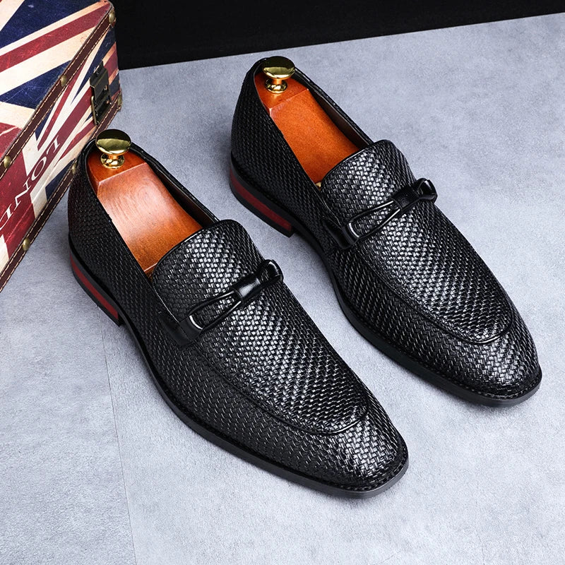 Men's Smart Casual Textured Loafers | Slip-On