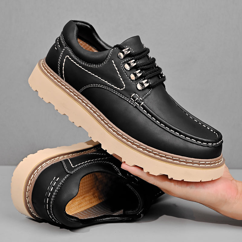 Men's Retro Casual Thick Sole Shoes | Low-Top