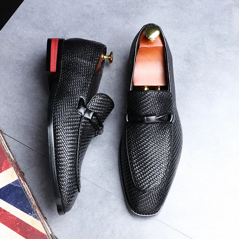 Men's Smart Casual Textured Loafers | Slip-On