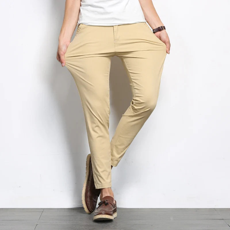 Men's Slim Fit Stretch Chino Pants | Business Casual