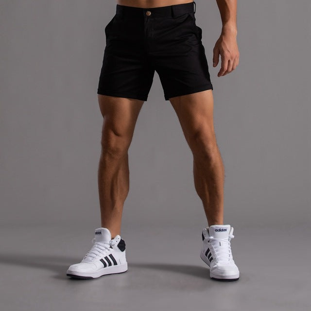 Men's Casual Summer Slim Fit Chino Shorts | with Pockets