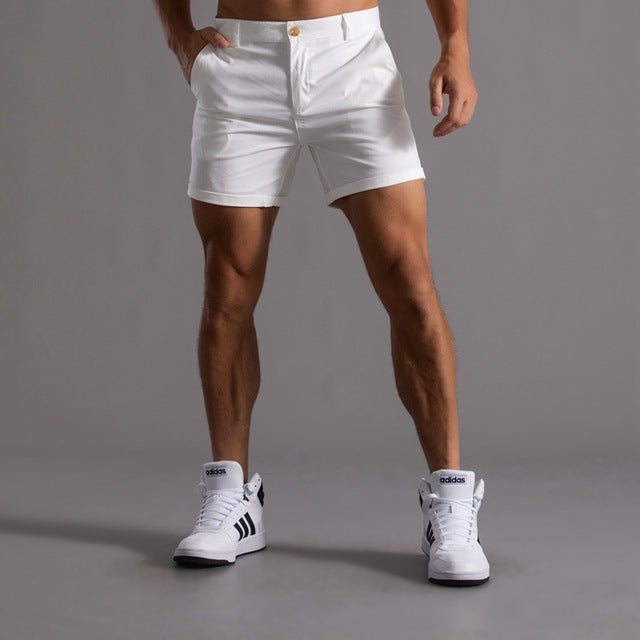 Men's Casual Summer Slim Fit Chino Shorts | with Pockets
