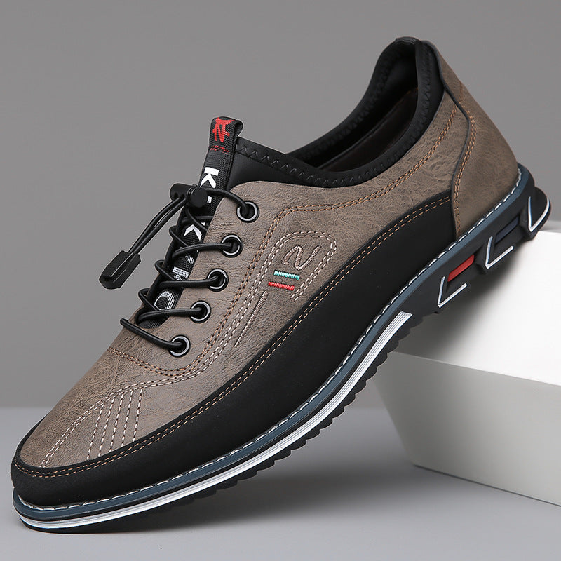 Men's Casual Low-Top Sneakers | Elastic Lace Closure