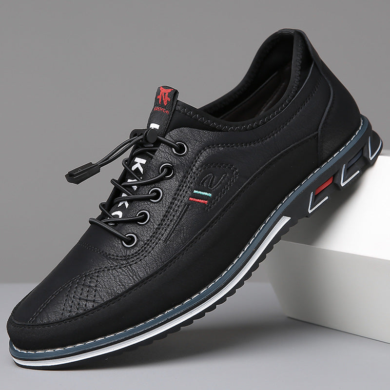 Men's Casual Low-Top Sneakers | Elastic Lace Closure