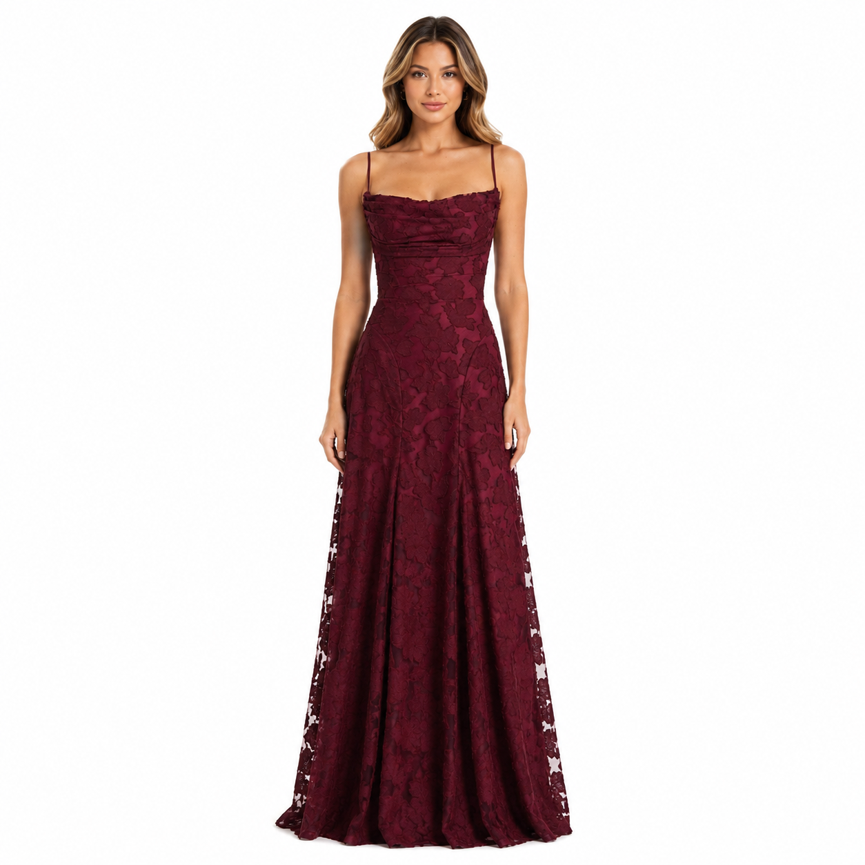 Maxi Dress - Cherry Lacquer