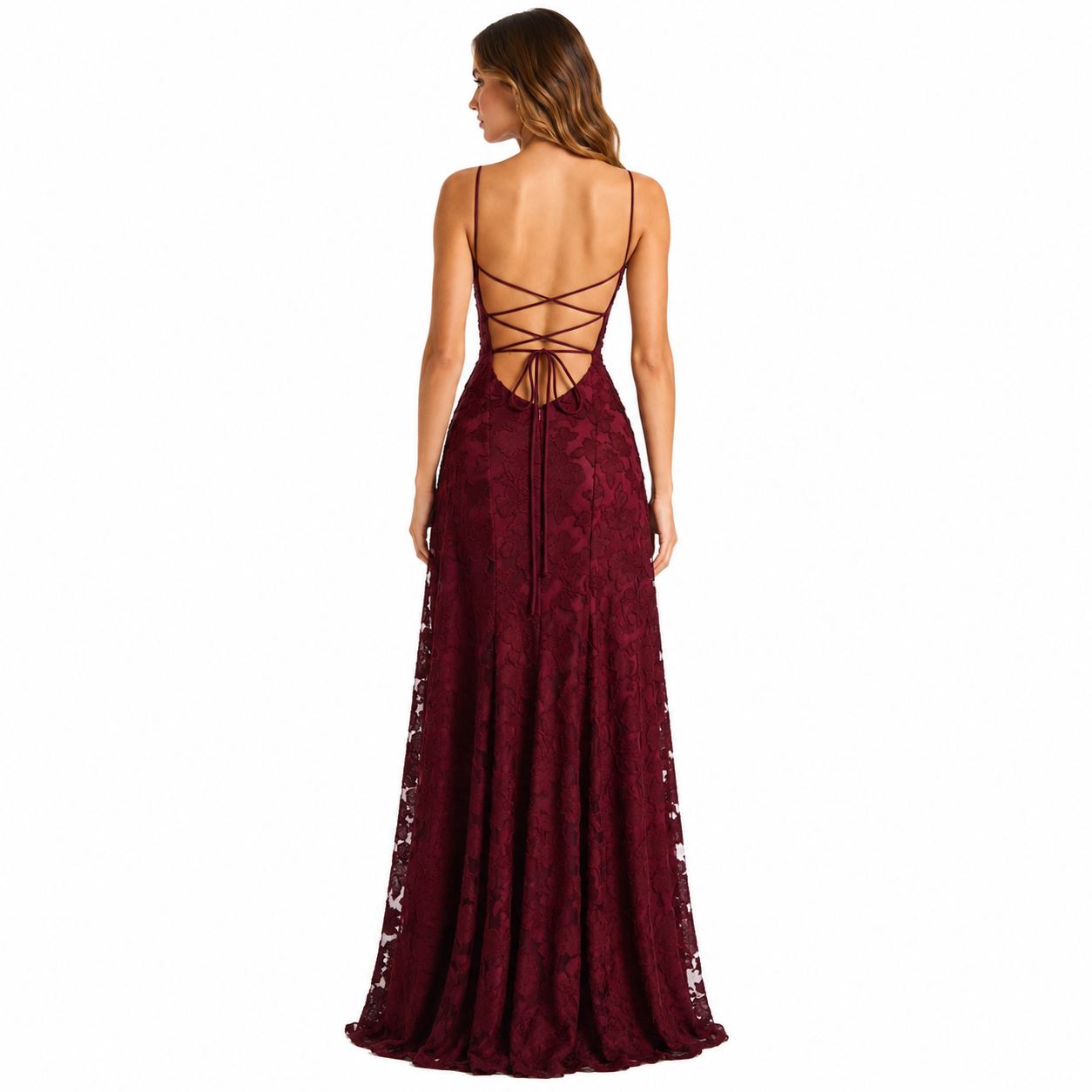 Maxi Dress - Cherry Lacquer