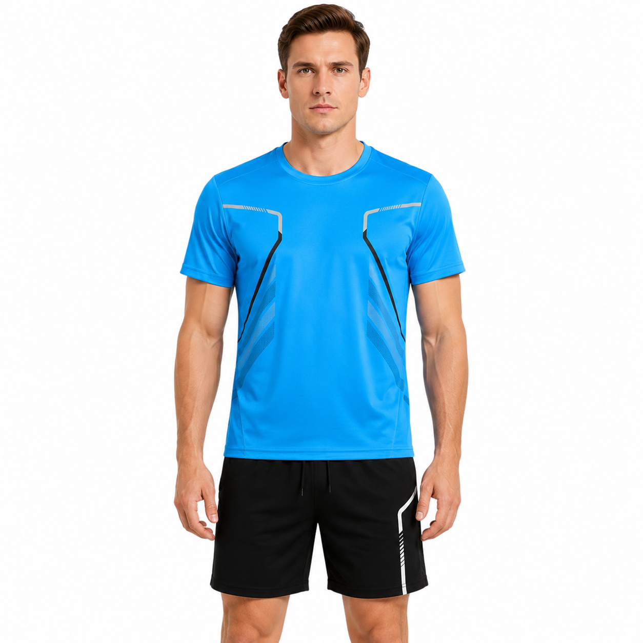 Men's Athletic Outfit | T-Shirt and Shorts