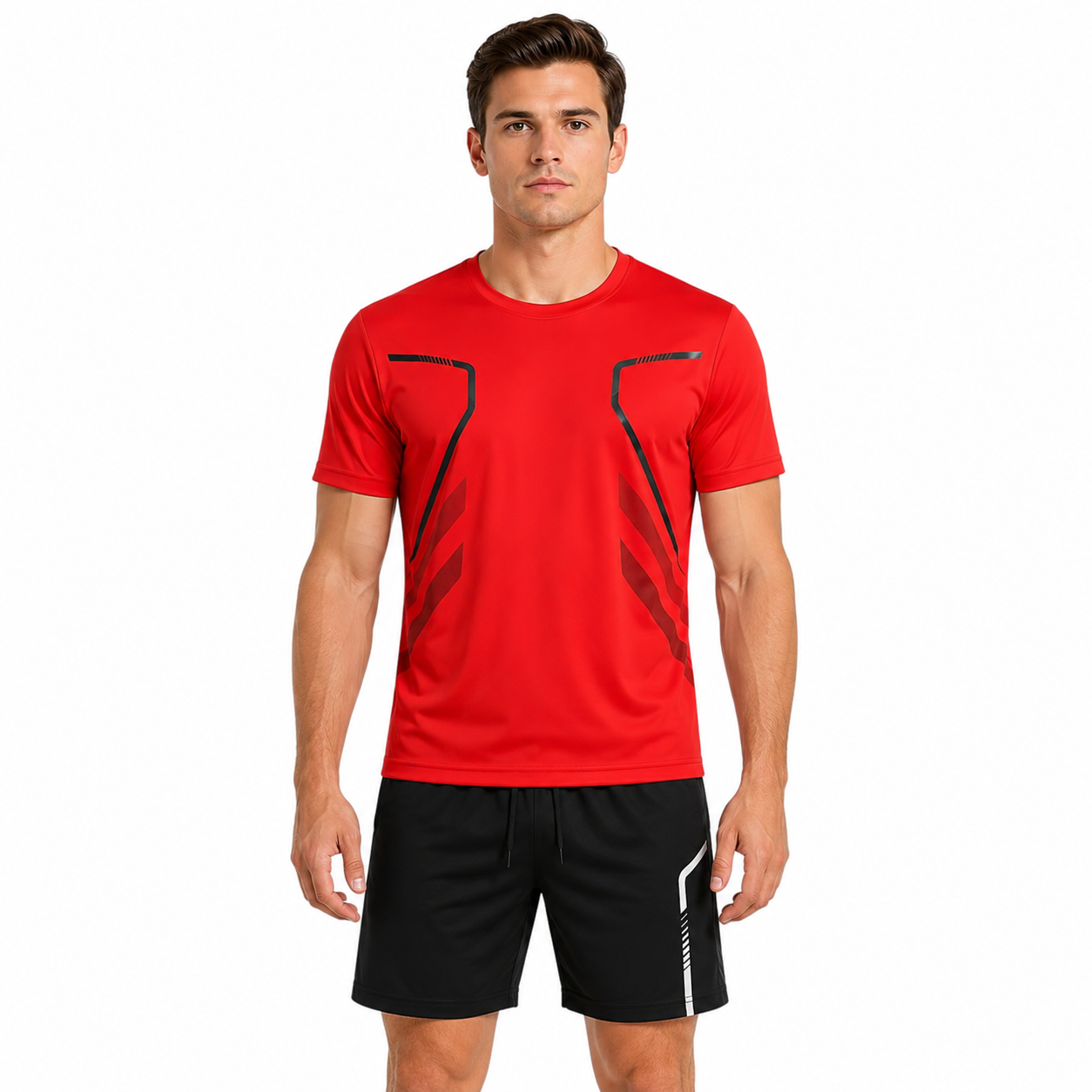 Men's Athletic Outfit | T-Shirt and Shorts