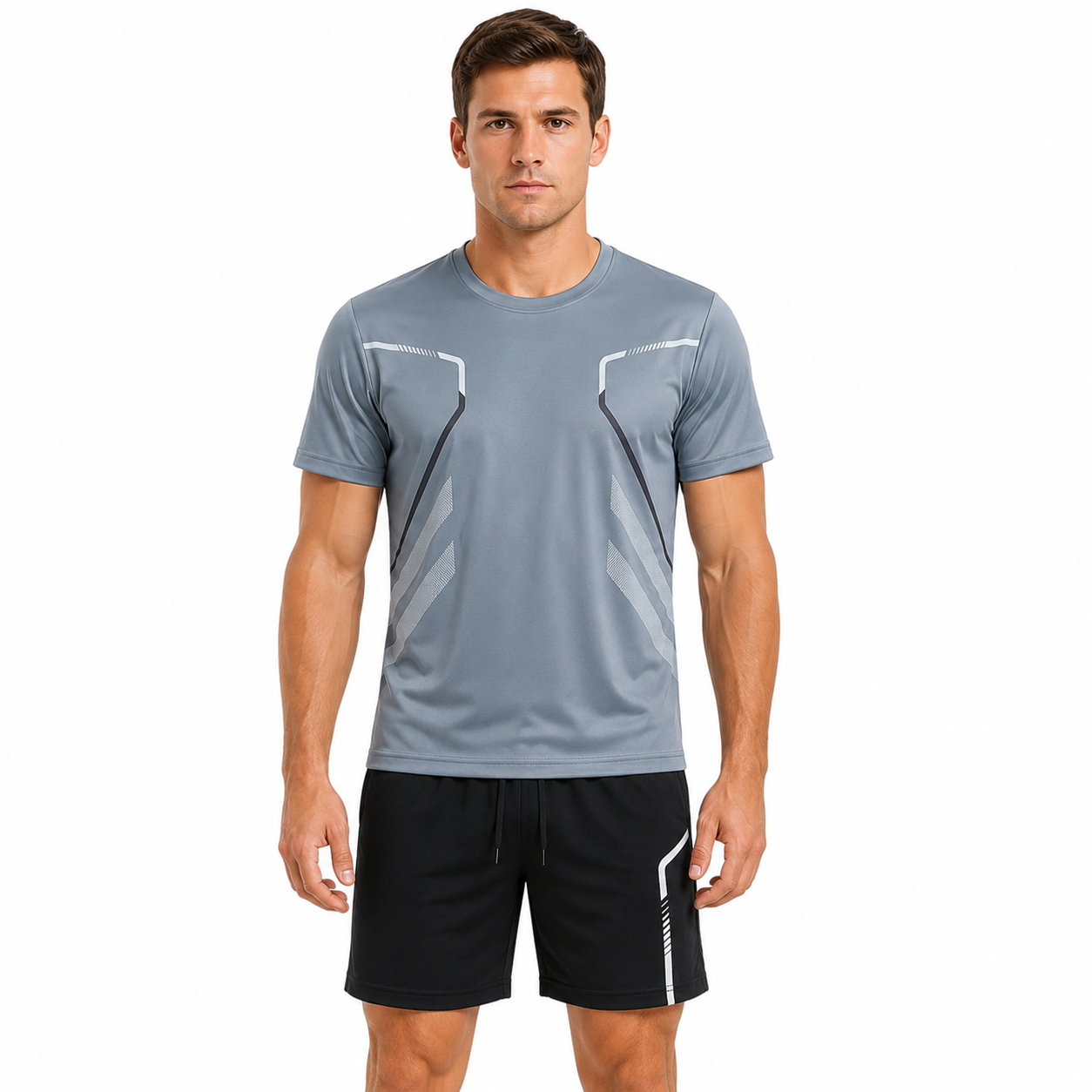Men's Athletic Outfit | T-Shirt and Shorts