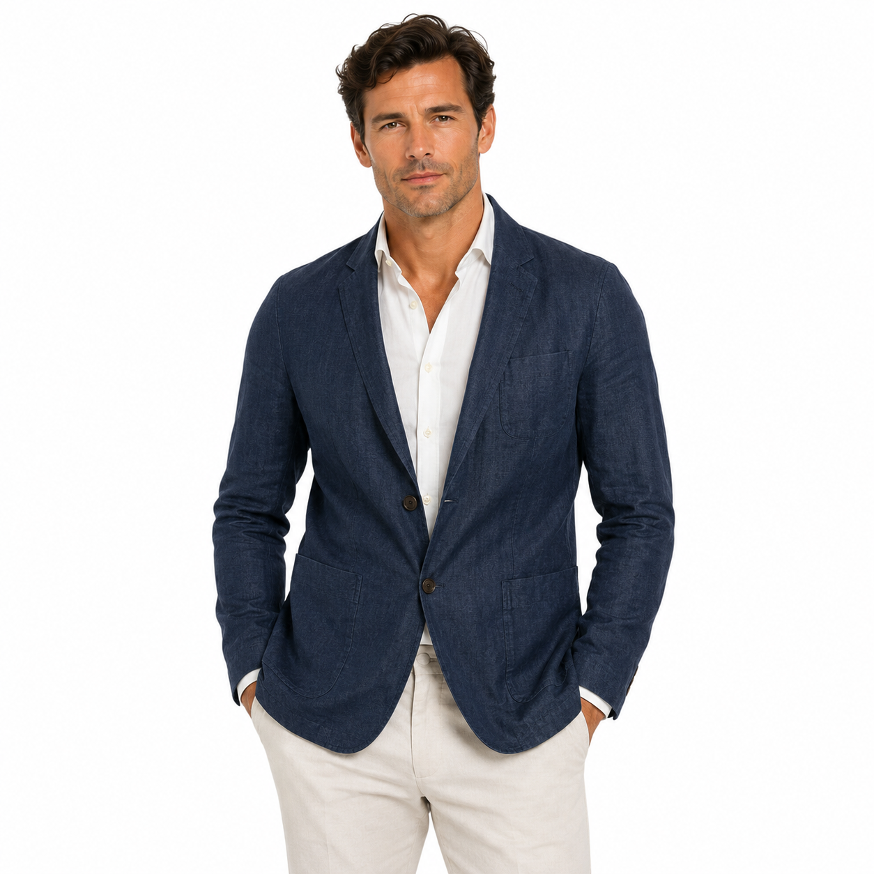 Men's Blazer Jacket for Business Casual Wear | Lapel Collar