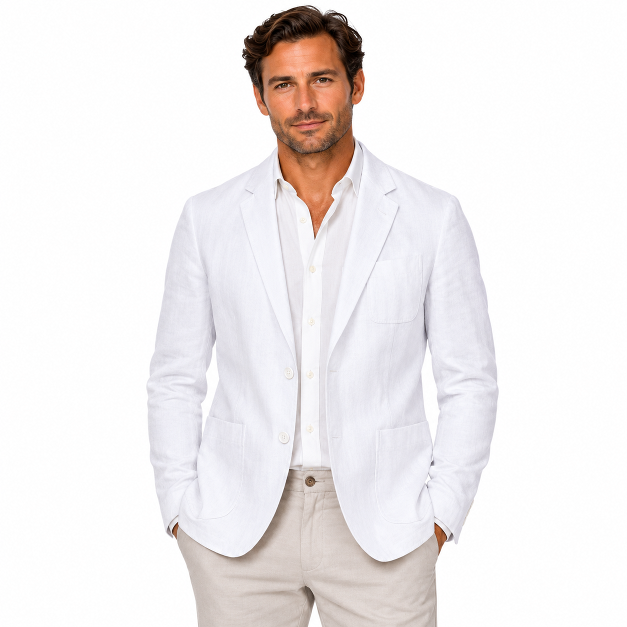Men's Blazer Jacket for Business Casual Wear | Lapel Collar