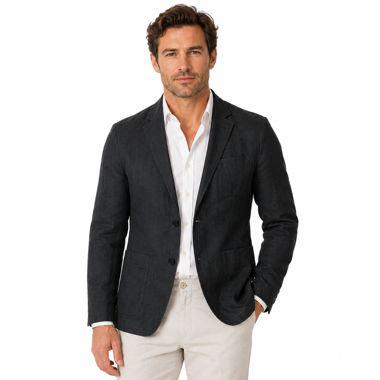 Men's Blazer Jacket for Business Casual Wear | Lapel Collar