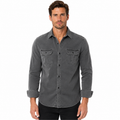 Men's Casual Long Sleeve Shirt with Flap Pockets