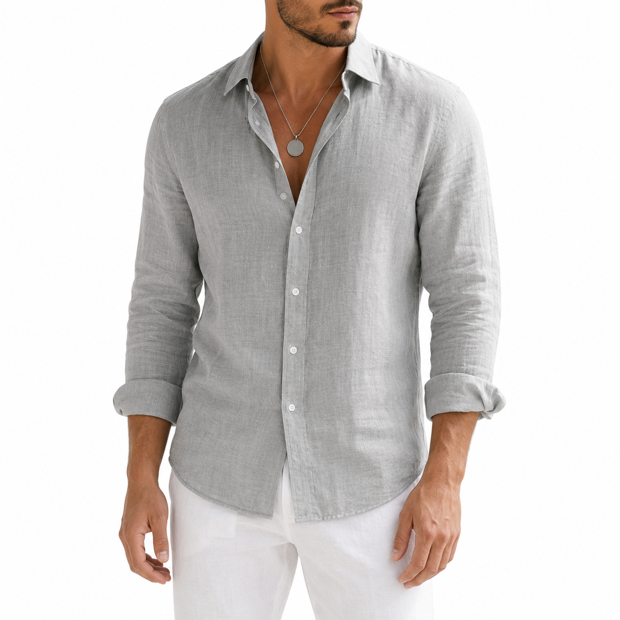 Men's Casual Long Sleeve Summer Shirt