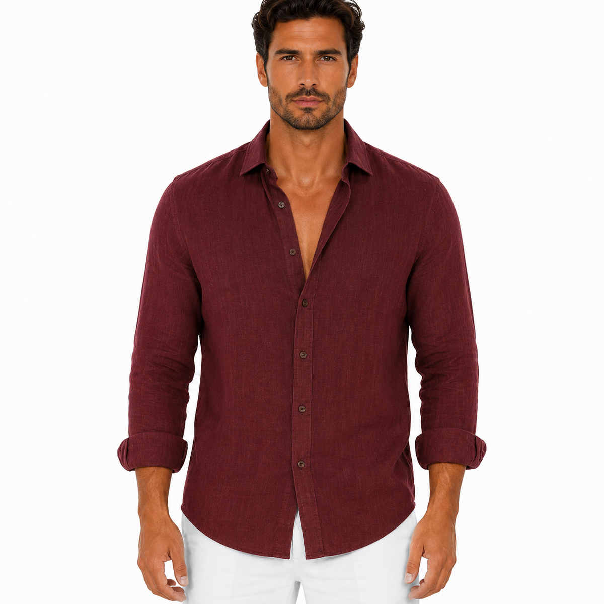 Men's Casual Long Sleeve Summer Shirt
