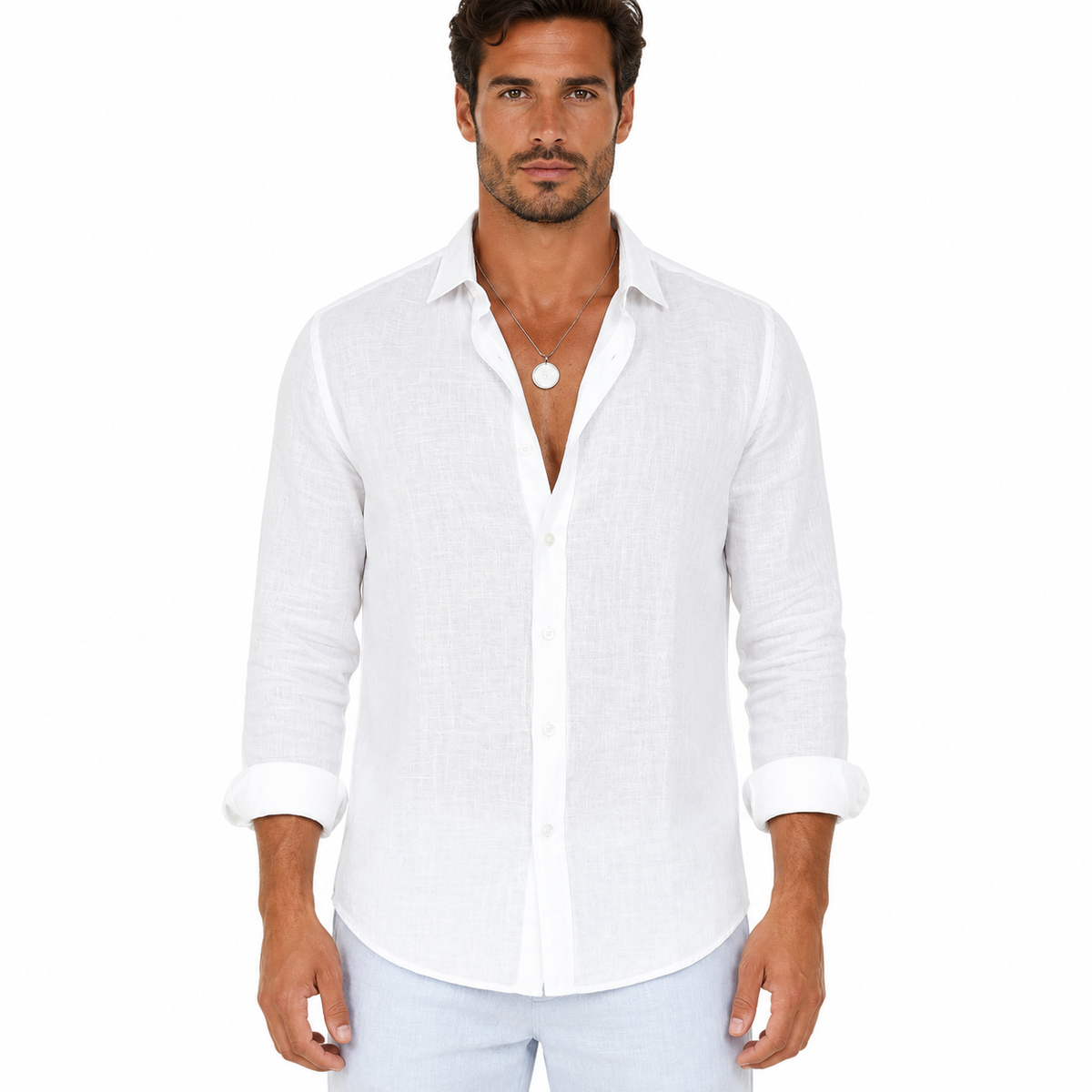 Men's Casual Long Sleeve Summer Shirt