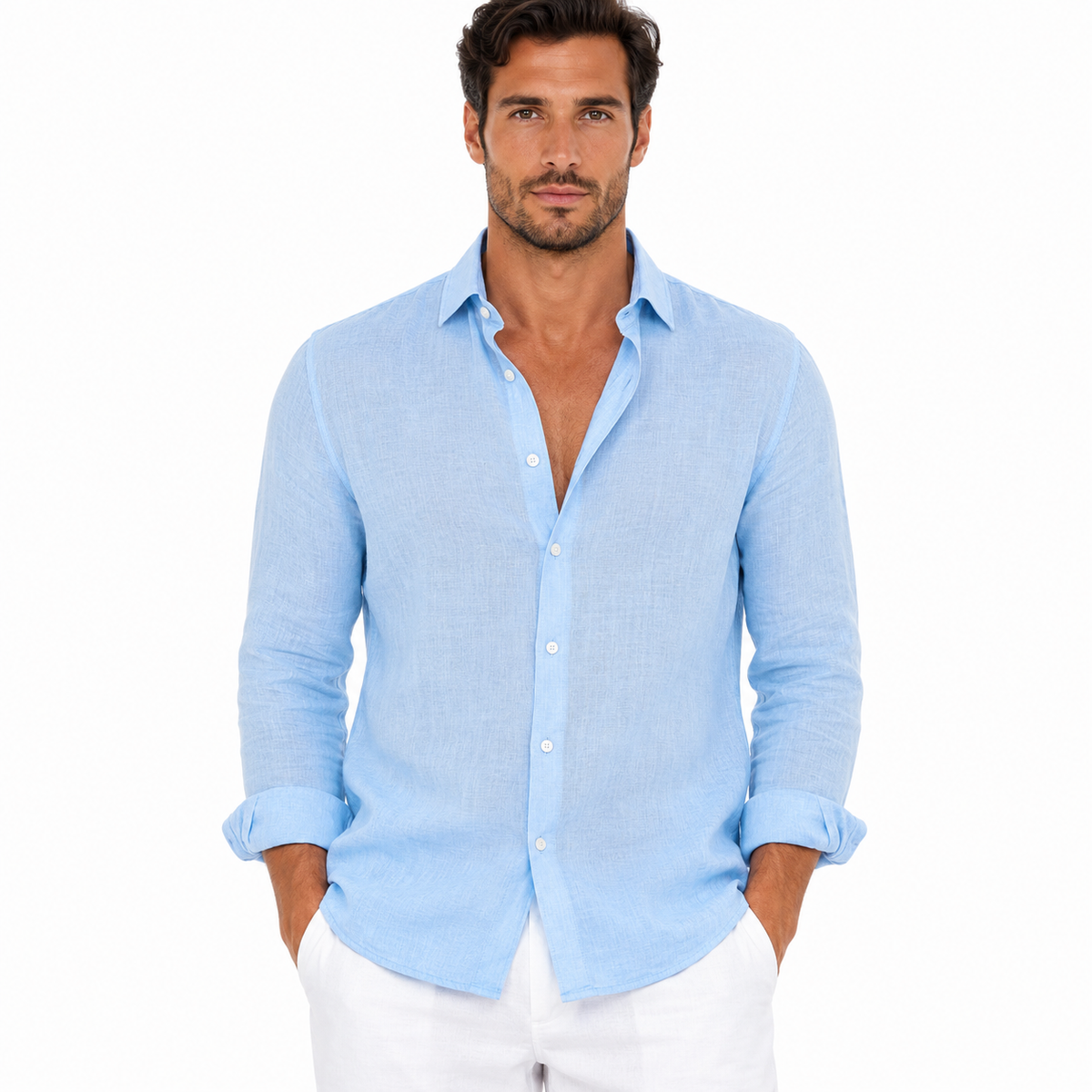 Men's Casual Long Sleeve Summer Shirt