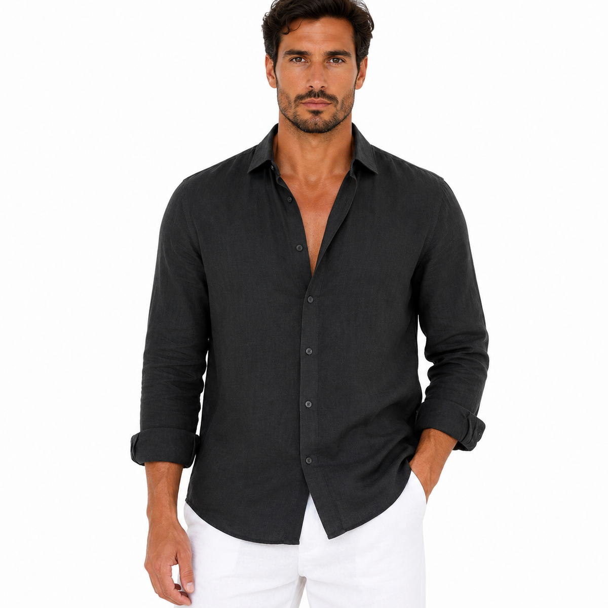 Men's Casual Long Sleeve Summer Shirt