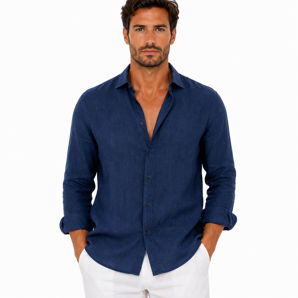 Men's Casual Long Sleeve Summer Shirt