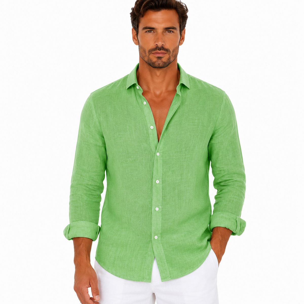 Men's Casual Long Sleeve Summer Shirt