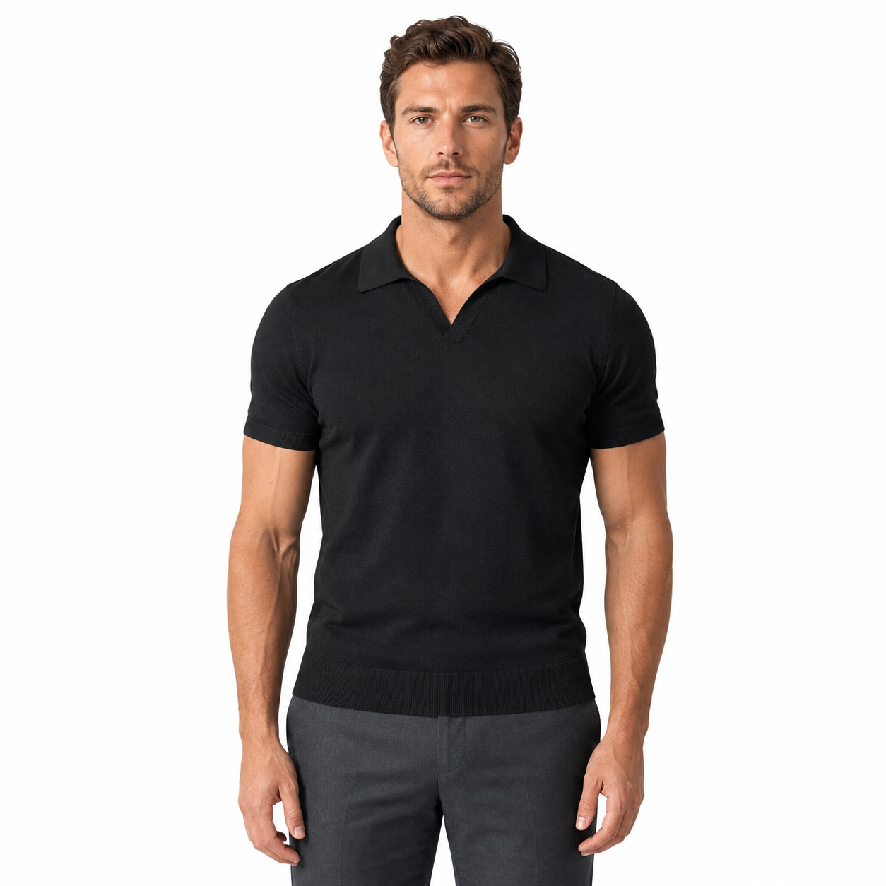 Men's Casual Short Sleeve Polo Shirt