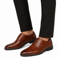 Men's Classic Lace-Up Leather Oxford Shoes