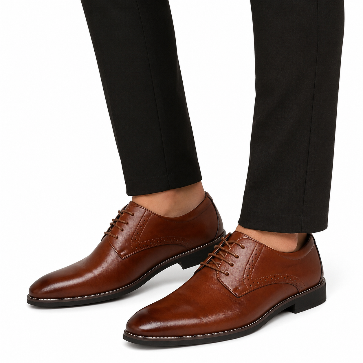 Men's Classic Lace-Up Leather Oxford Shoes