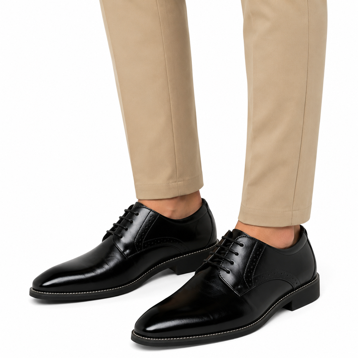 Men's Classic Lace-Up Leather Oxford Shoes