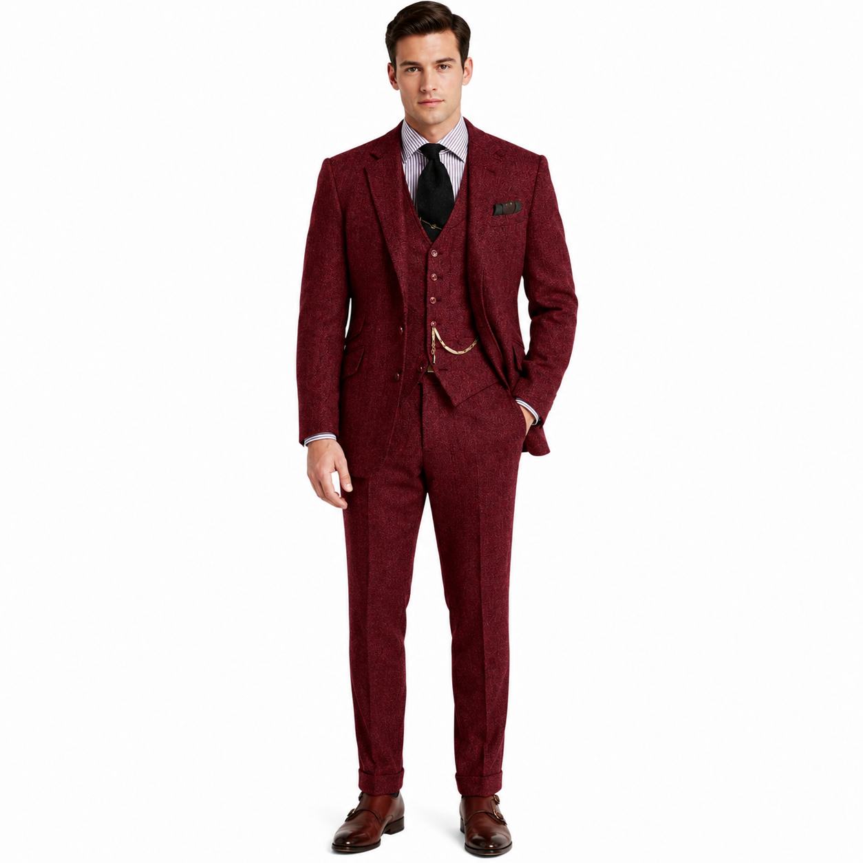 Men's Classic Suit with Vest