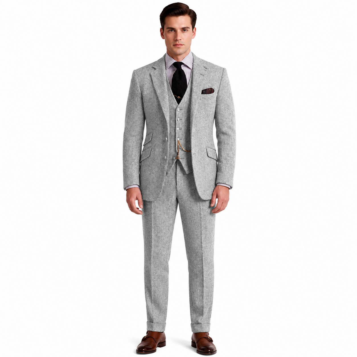Men's Classic Suit with Vest