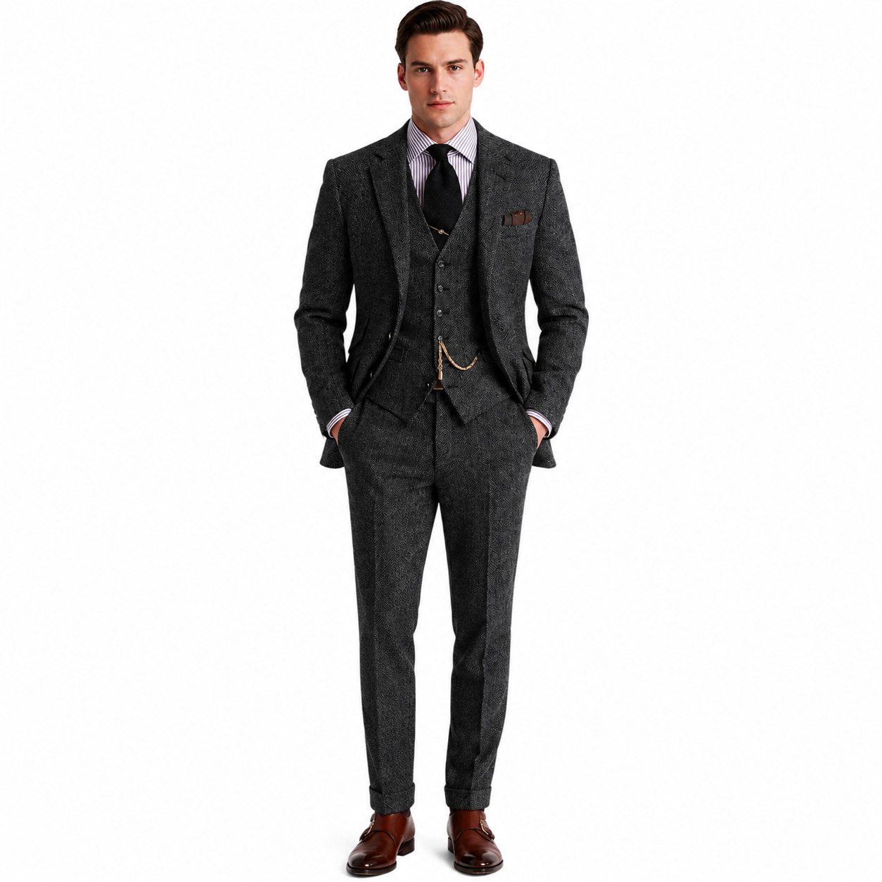 Men's Classic Suit with Vest