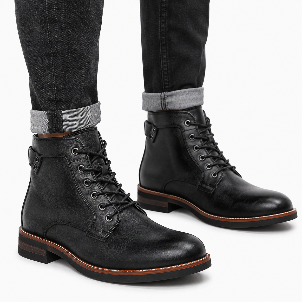 Men's Comfortable Leather Ankle Boots