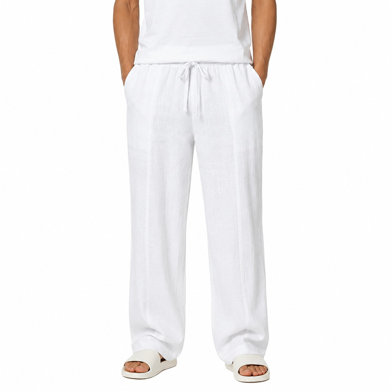 Men's Long Casual Linen Pants