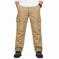 Men's Long Chino Cargo Pants
