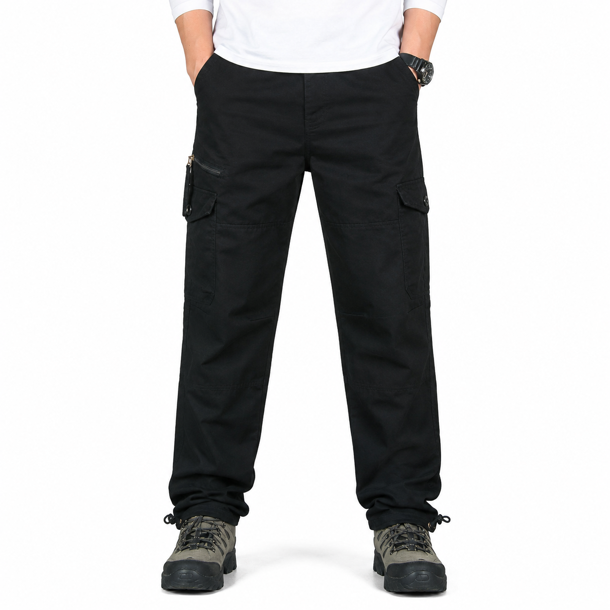 Men's Long Chino Cargo Pants