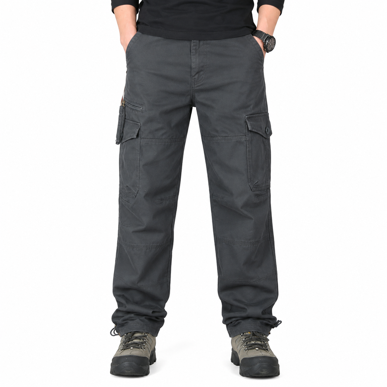 Men's Long Chino Cargo Pants