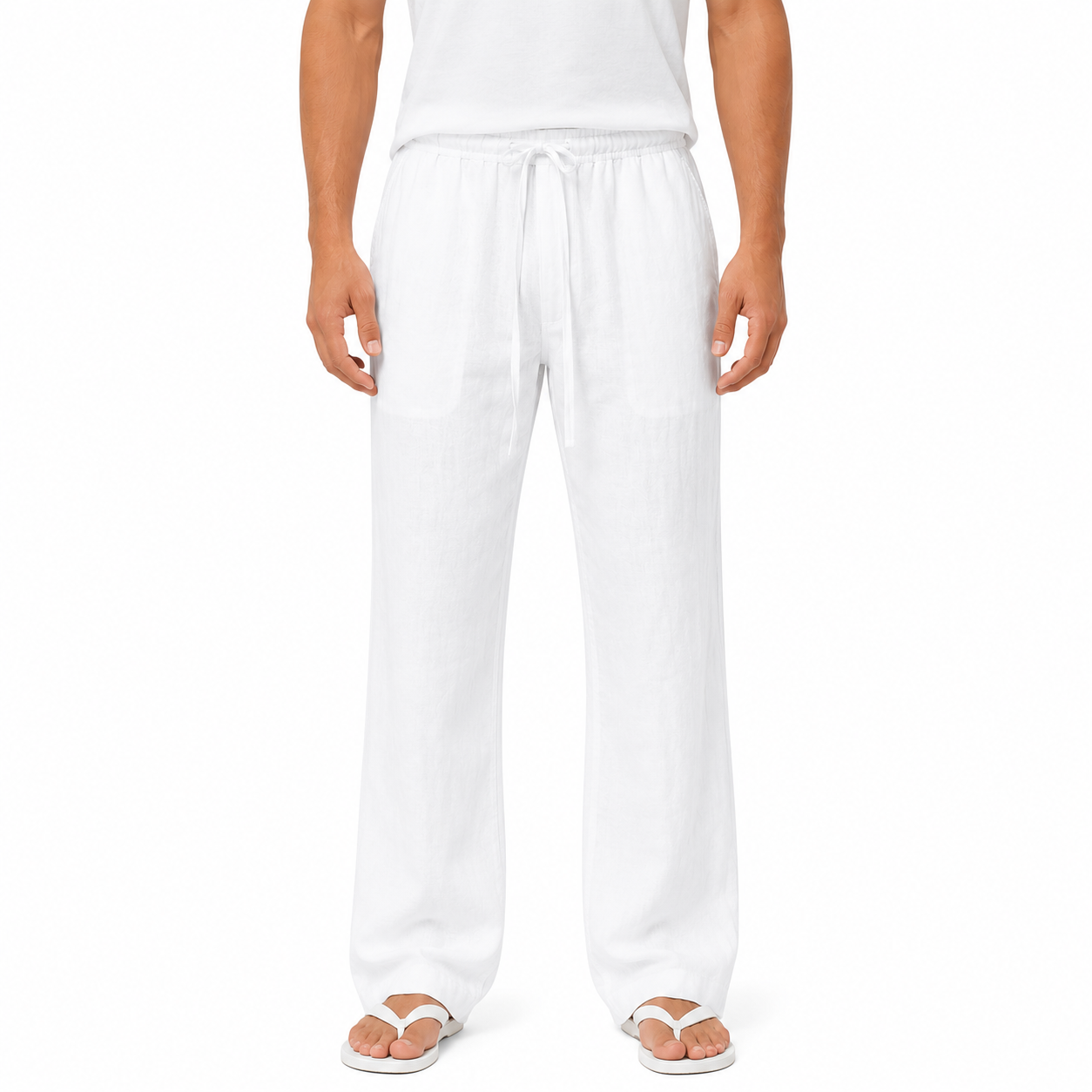 Men's Long Linen Pants