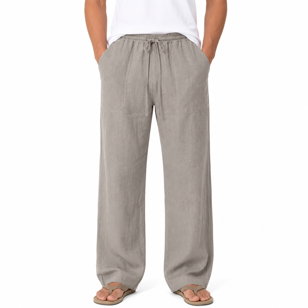 Men's Long Linen Pants