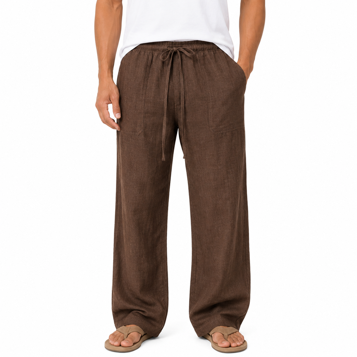 Men's Long Linen Pants