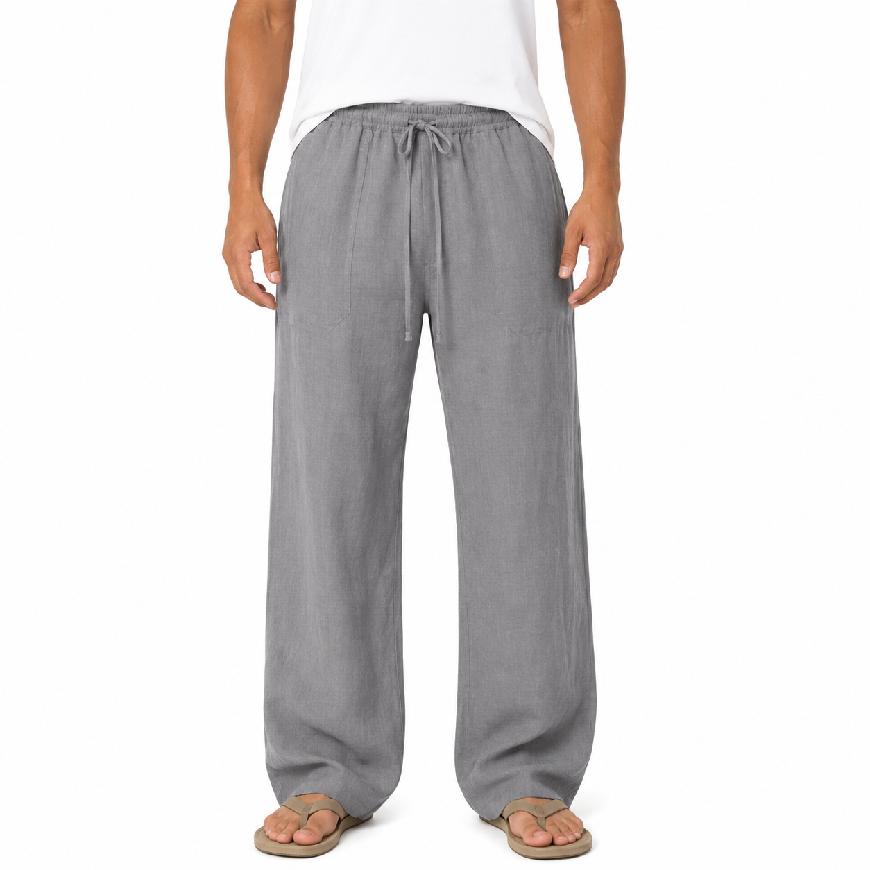 Men's Long Linen Pants