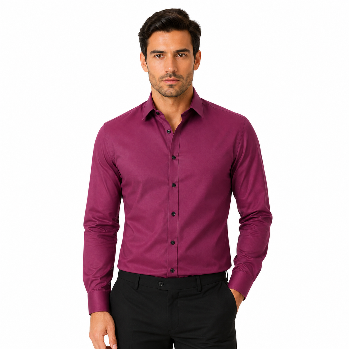Men's Long Sleeve Business Casual Shirt